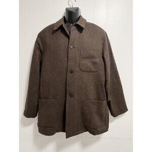 Bernard Zins Paris Wool Cashmere MEN Blazer Brown Size 52 XL Jacket Sports Coat